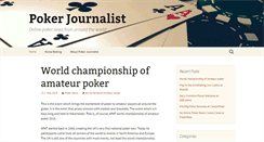 Desktop Screenshot of pokerjournalist.com