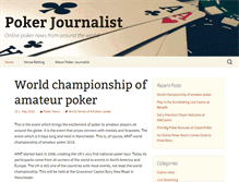 Tablet Screenshot of pokerjournalist.com